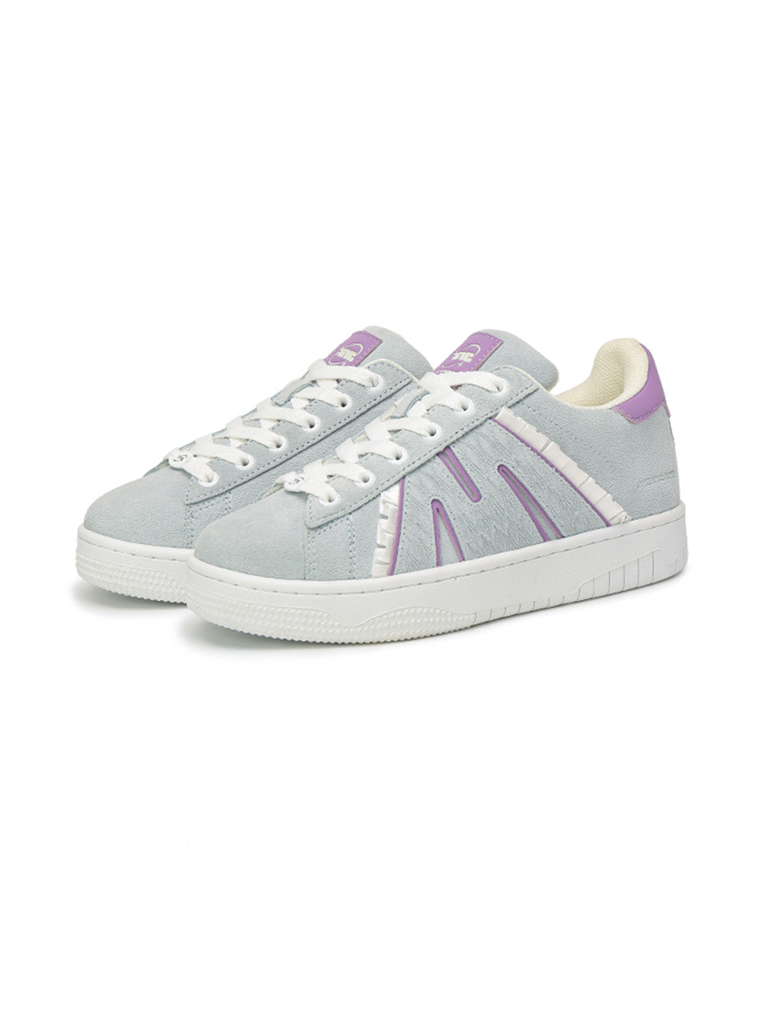 Suede Platform Sneakers with Three Lace Sets - Skipkicks