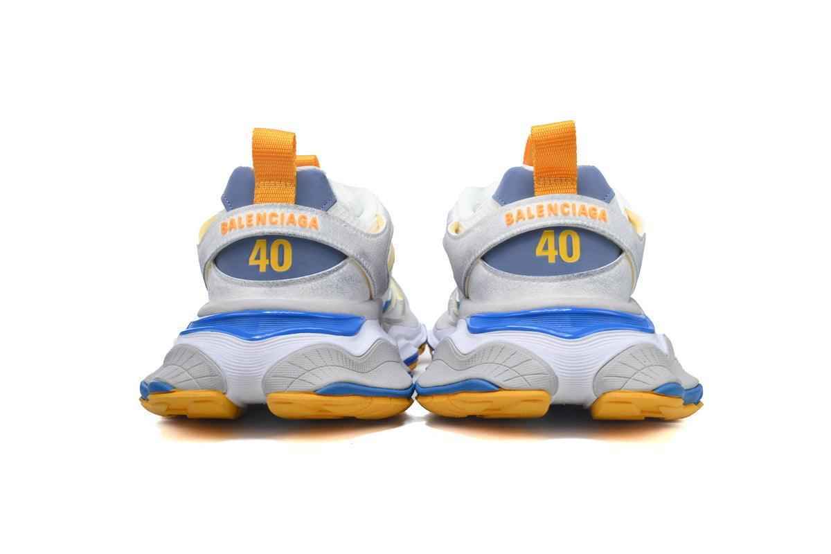 Custom BLCG White Blue Yellow Sneaker W2MV1 SneakerNational
