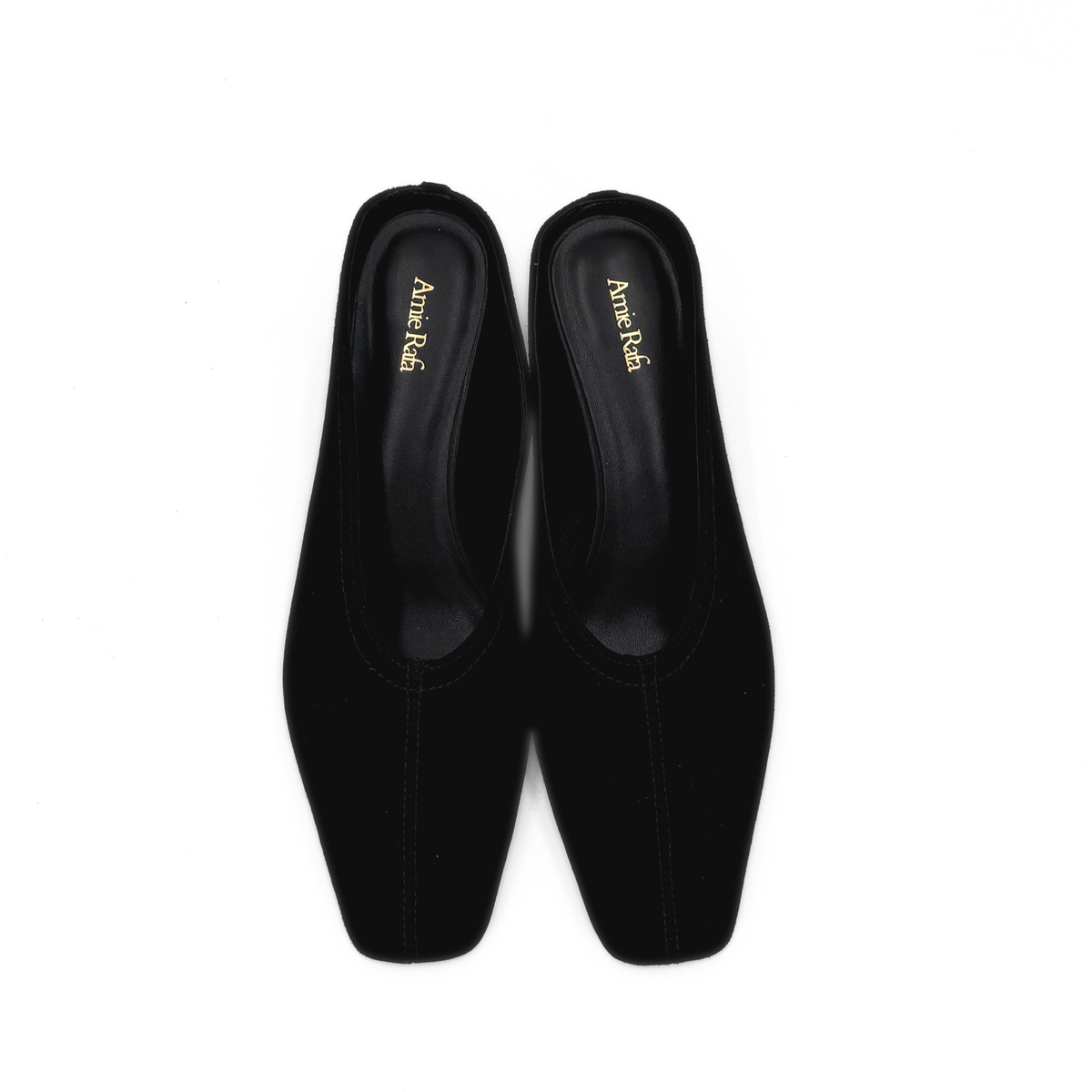 Junie Heeled Suede Mule