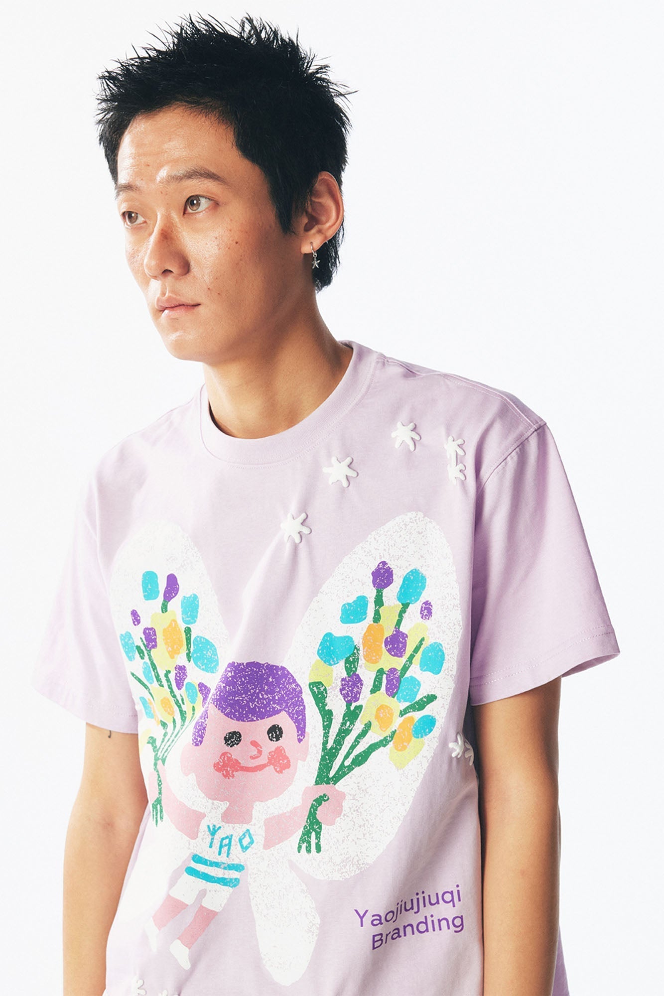 Pastel Butterfly Graphic Cotton Tee