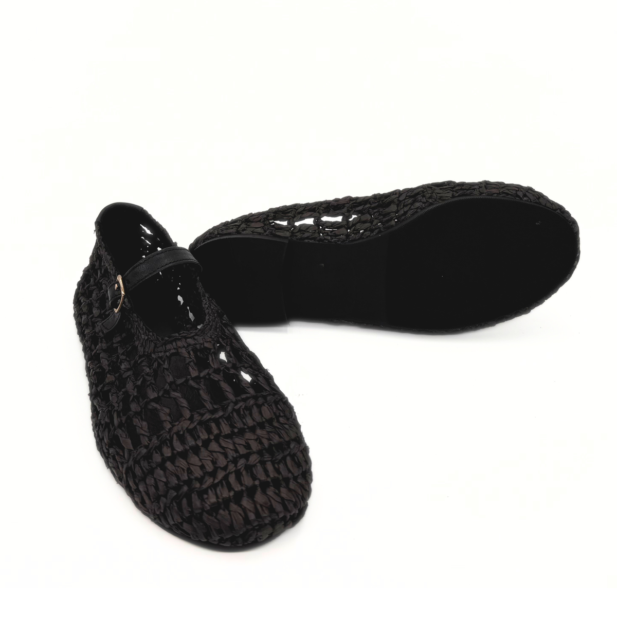 Elaina Raffia Mary Janes