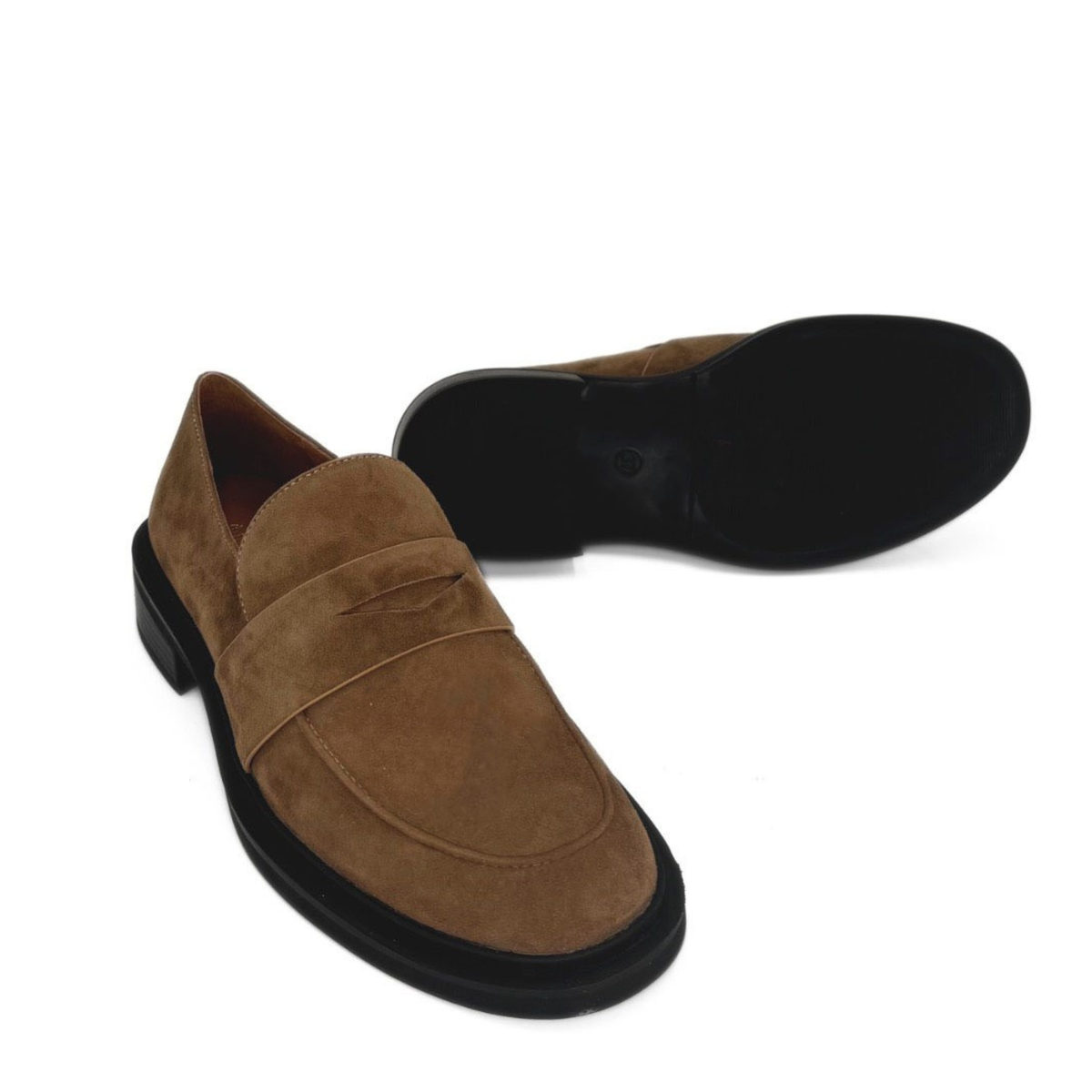 Drew Chunky Suede Loafers