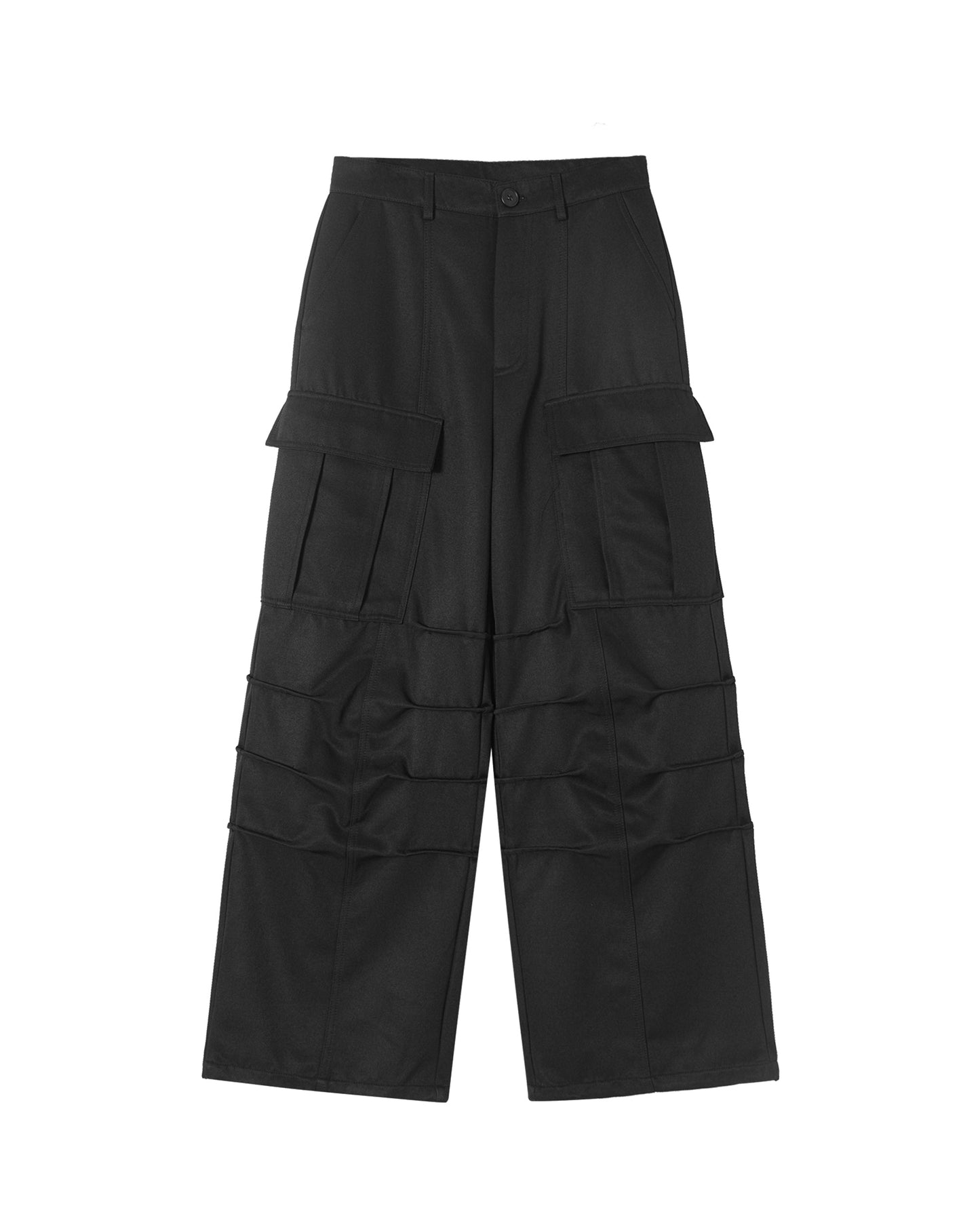 Multi-Pocket Crinkled Cargo Pants - Stylish and Functional