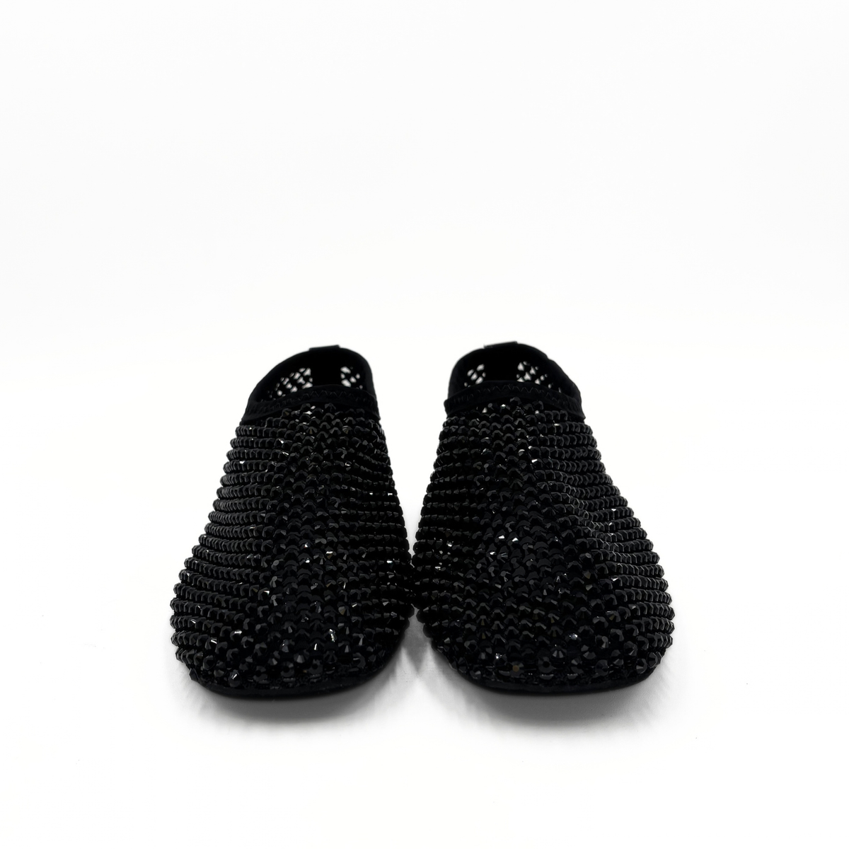 Delilah Rhinestone Mesh Flats