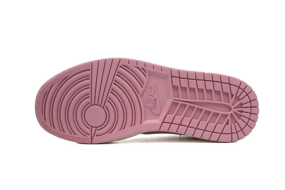 Custom Air Jordan 1 Low White Pink Travis Scott Edition SneakerNational
