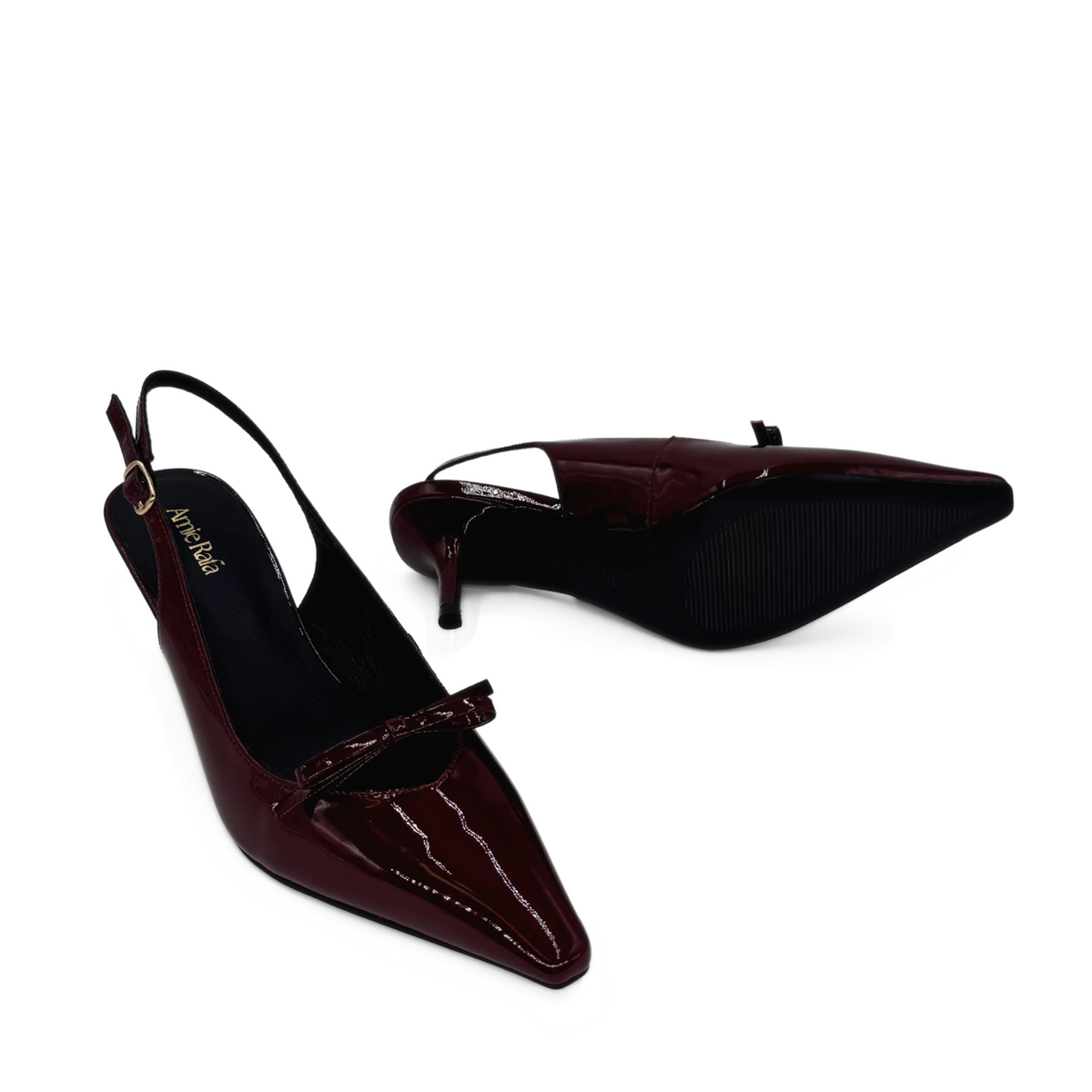 Georgia Pointy Toe Bow Heels