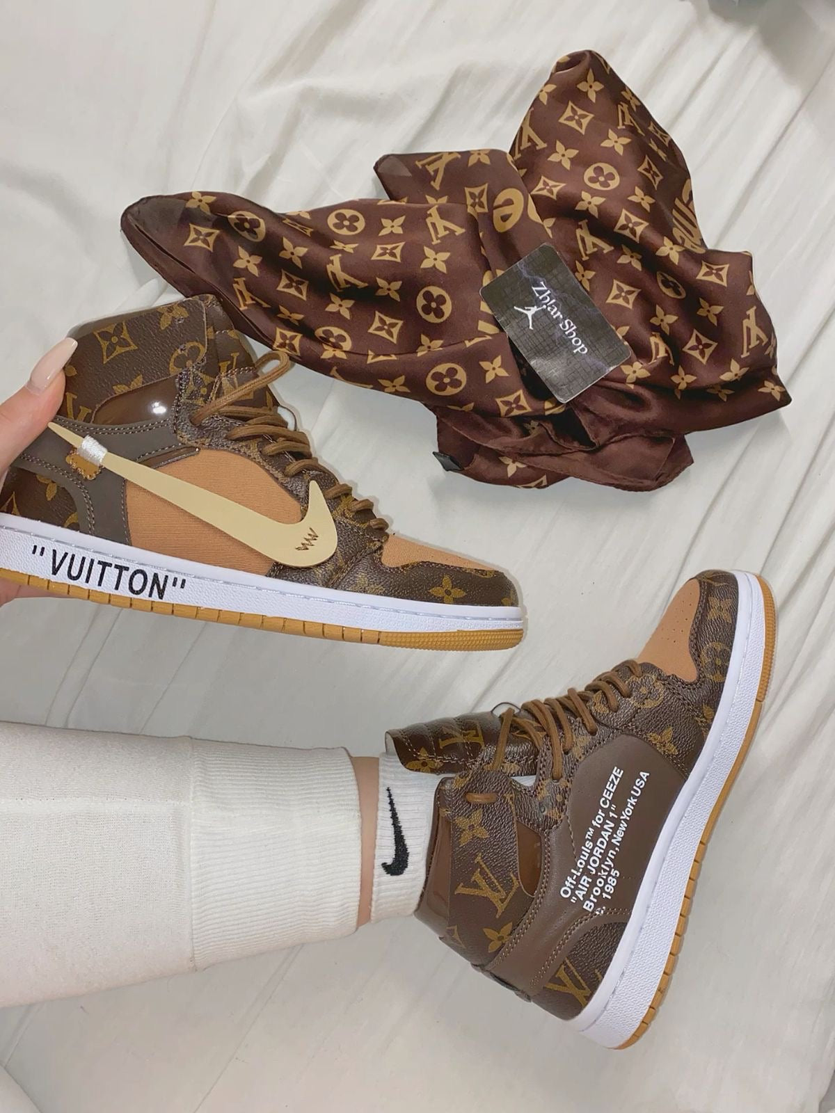 Air Jordan 1 Monogram High Q - Customizable Luxury Sneakers
