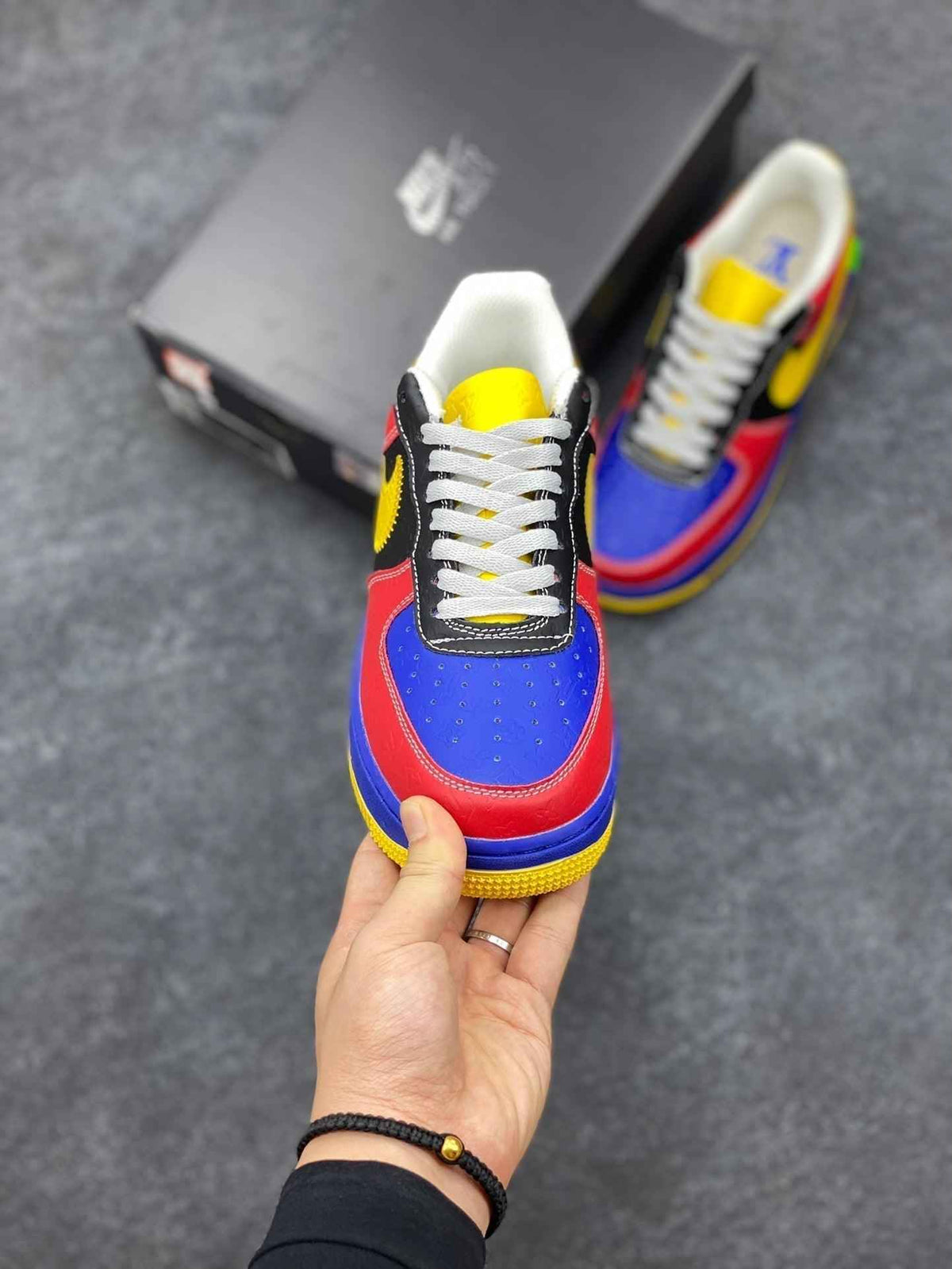 Custom LV x Off-wht x NK Air Force 1 1A9V9D SneakerNational