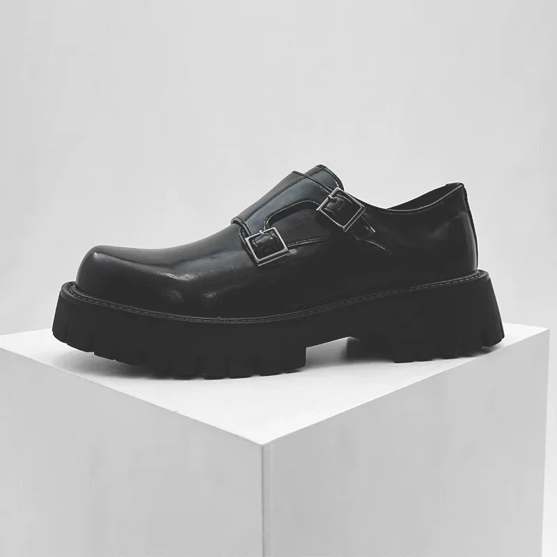 Obsidian Forge Double Monk Loafers - Skipkicks