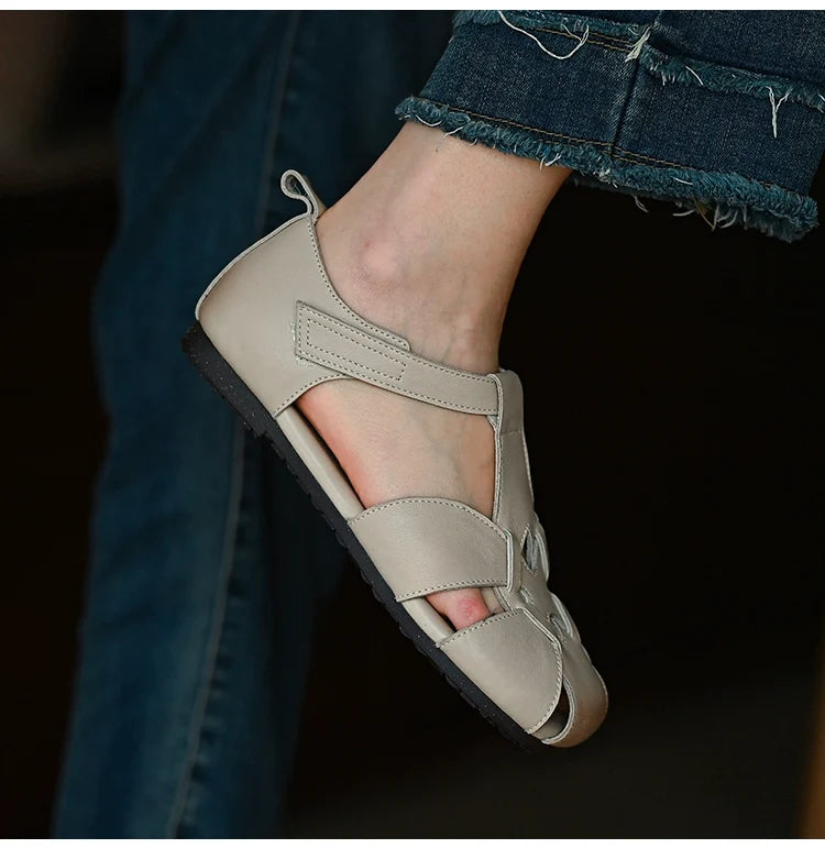 Ivory Petal Cutout Sandals