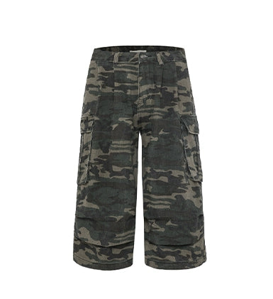 MADWITCH Camo Capri Cargo Culottes