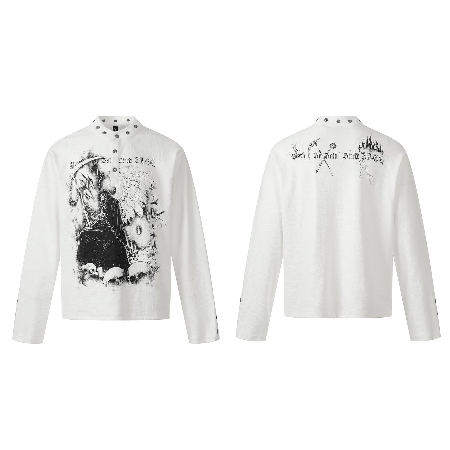 Reaper Crown Sigil High‑Neck Tee