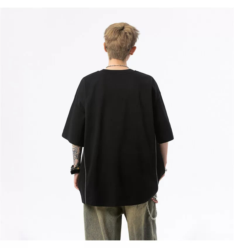 Midnight Circuit Oversized Tech Tee
