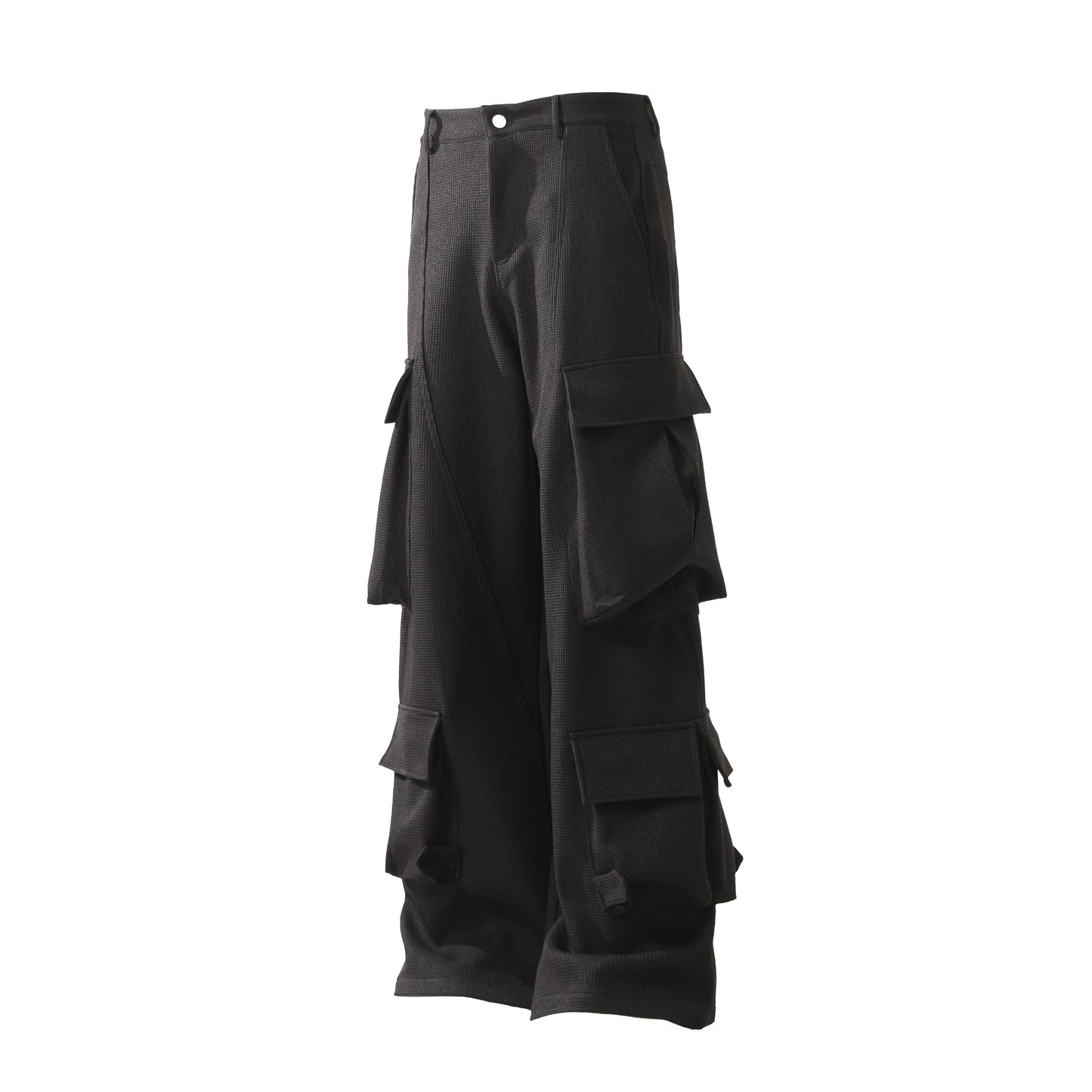 Men's Multi-Pocket Curved Wide-Leg Cargo Pants