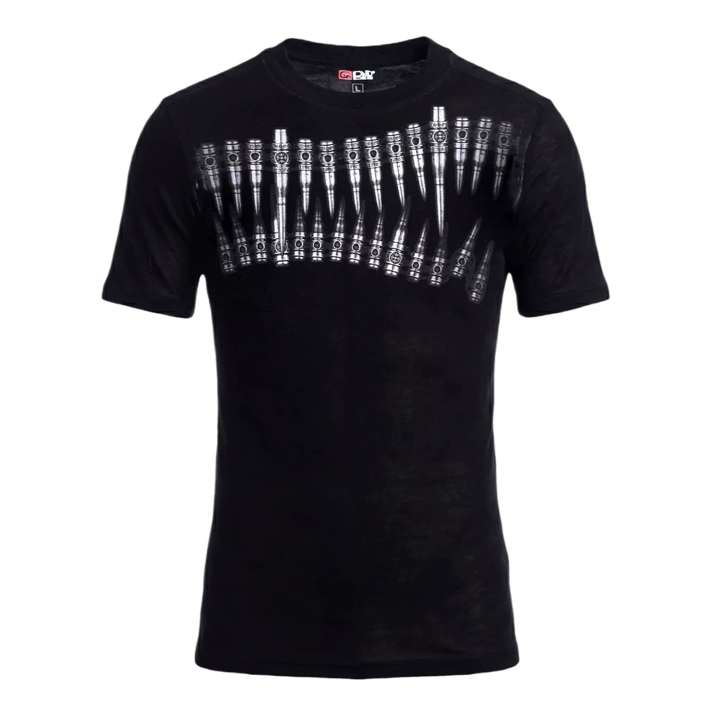 Graphic Teeth Print Slim Fit T-Shirt