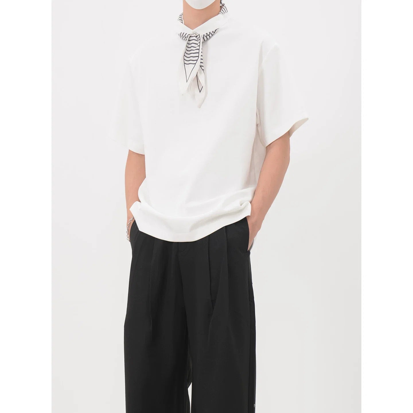 Bandana Placket Polo Tee