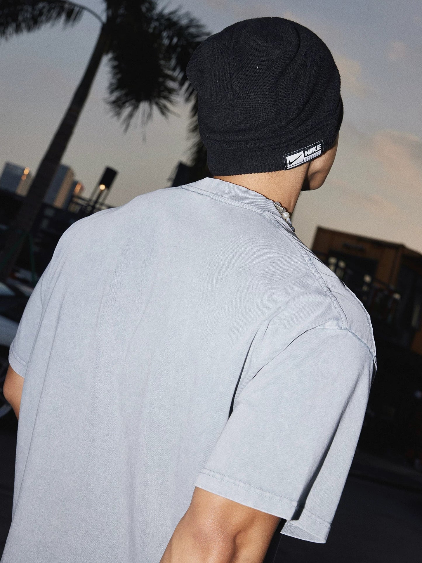Pewterwash Garment-Dyed Logo Tee