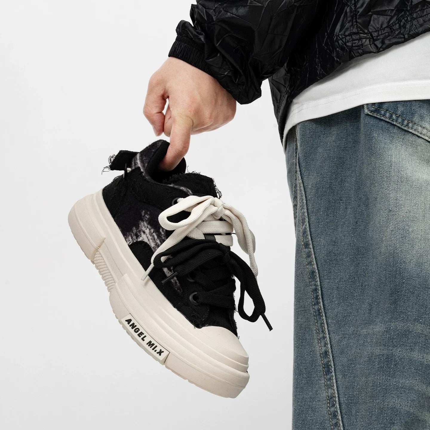 Marble Mismatch Street Sneakers