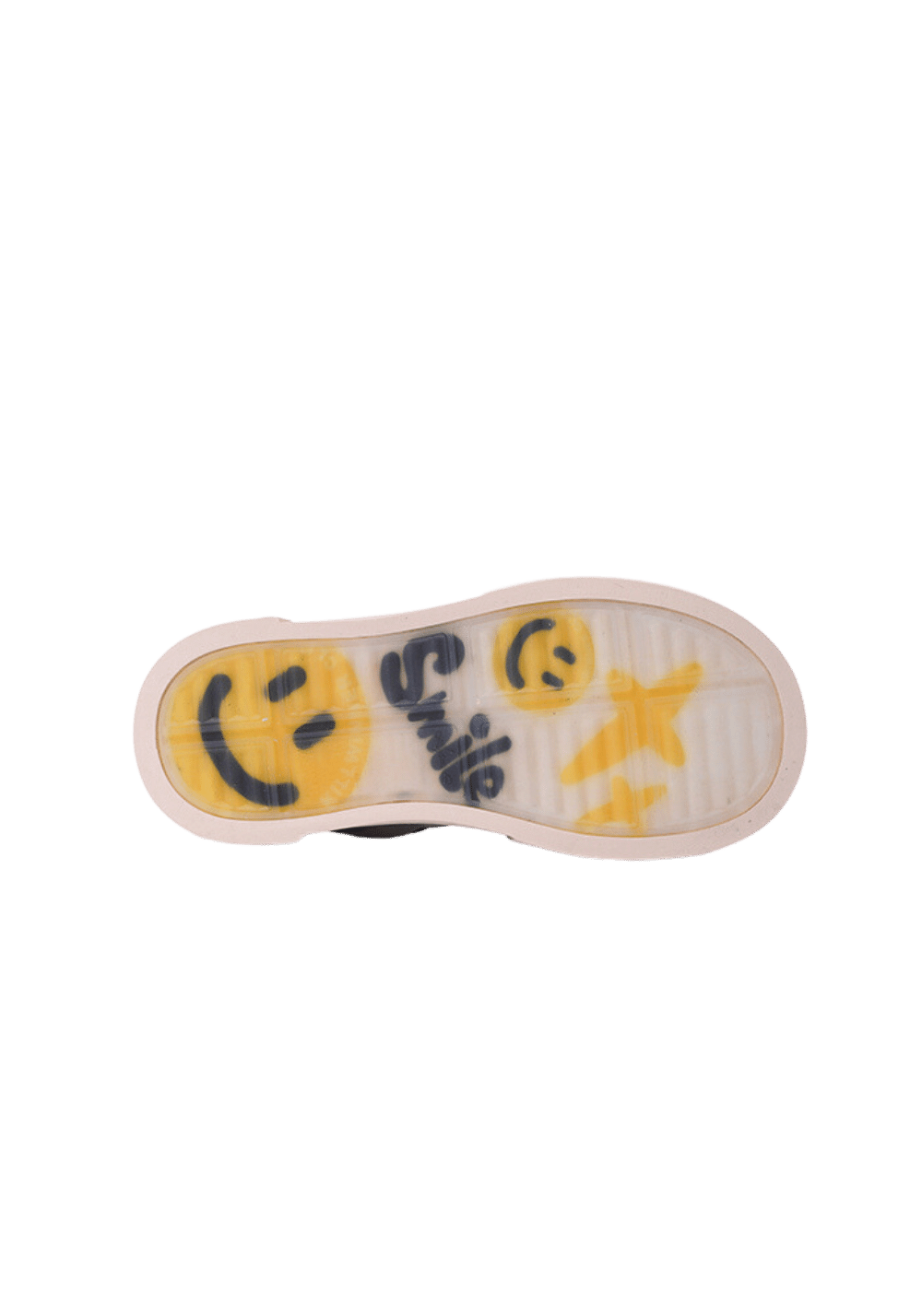 Beige Smile Panel Platform Sneakers - Skipkicks