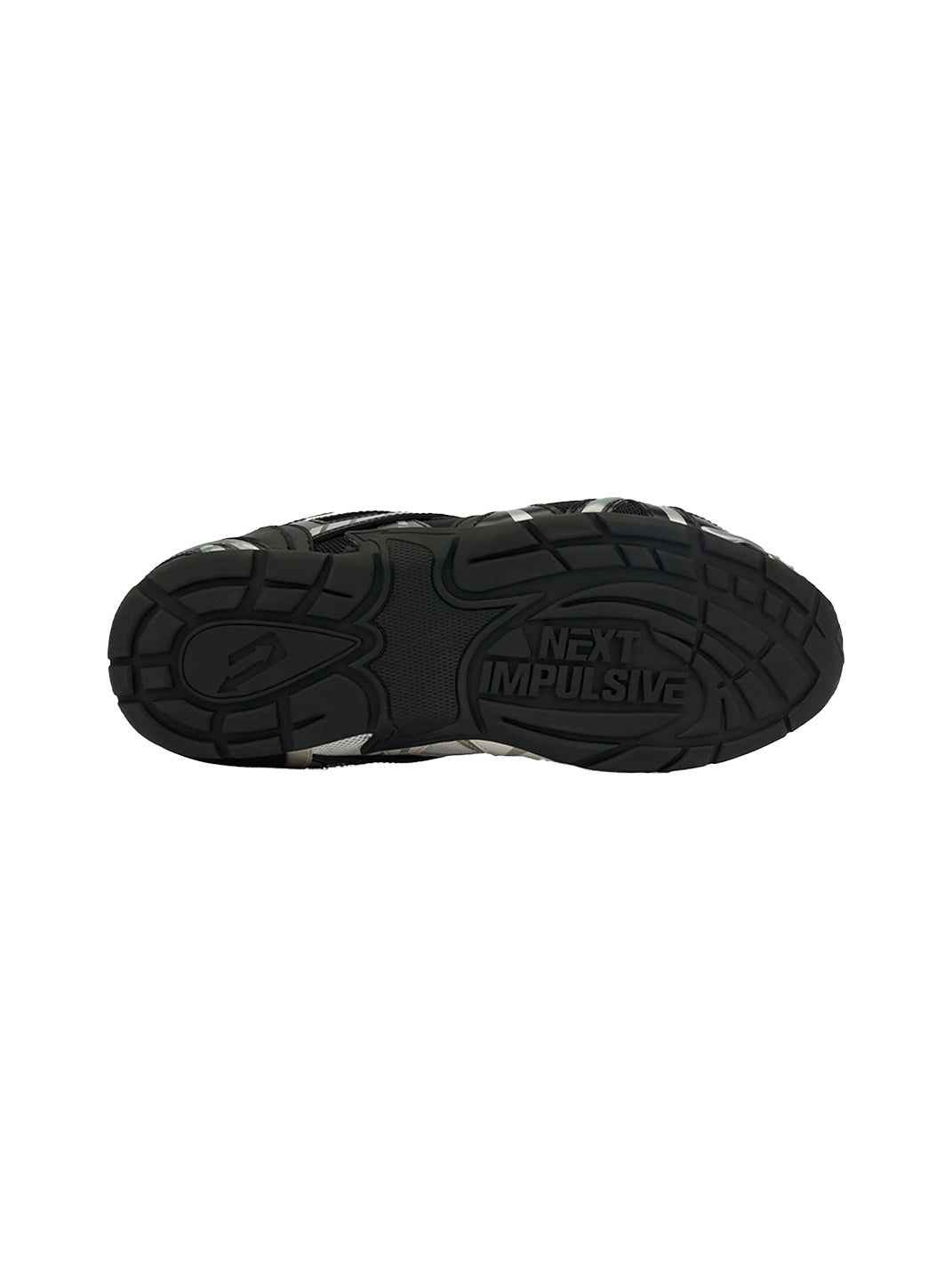Black Yin-Yang Tech Runner Sneakers