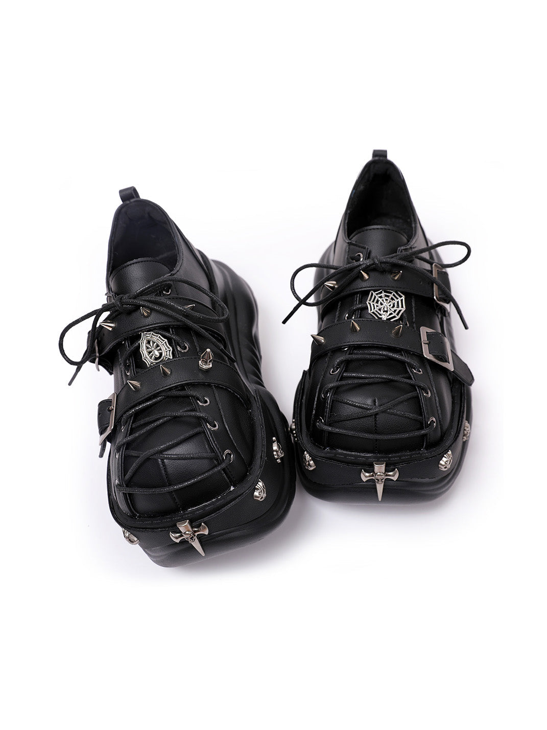Buckle-Cage Chunky Platform Sneakers - Skipkicks