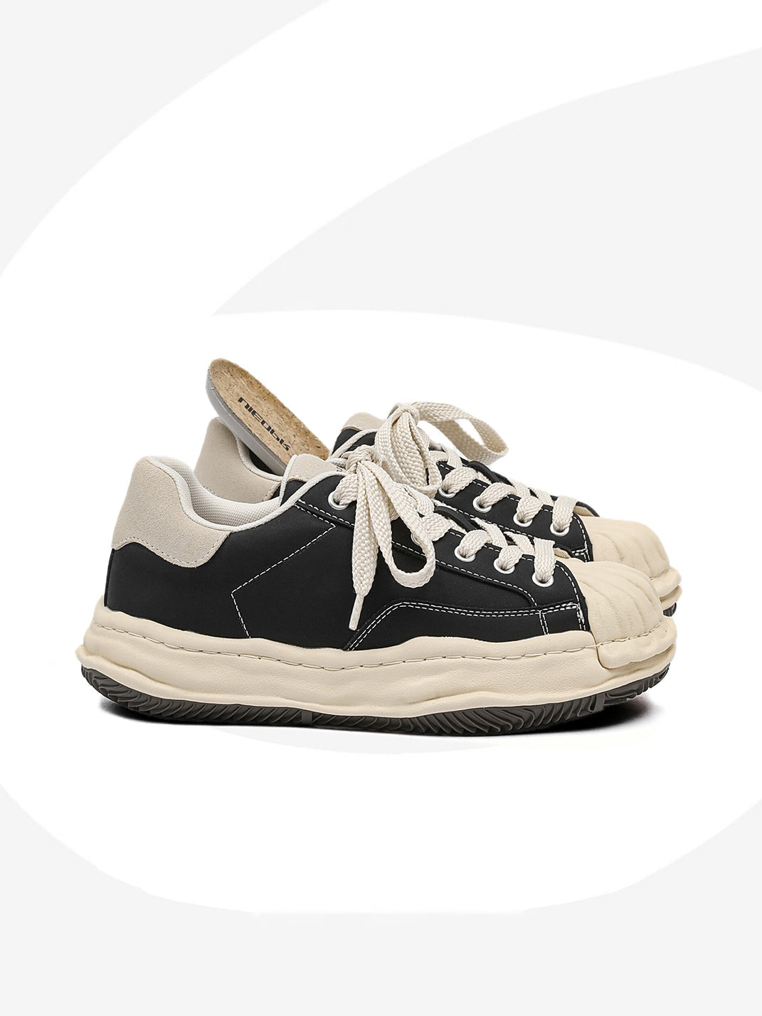 Shell-Toe Lifted Platform Sneakers
