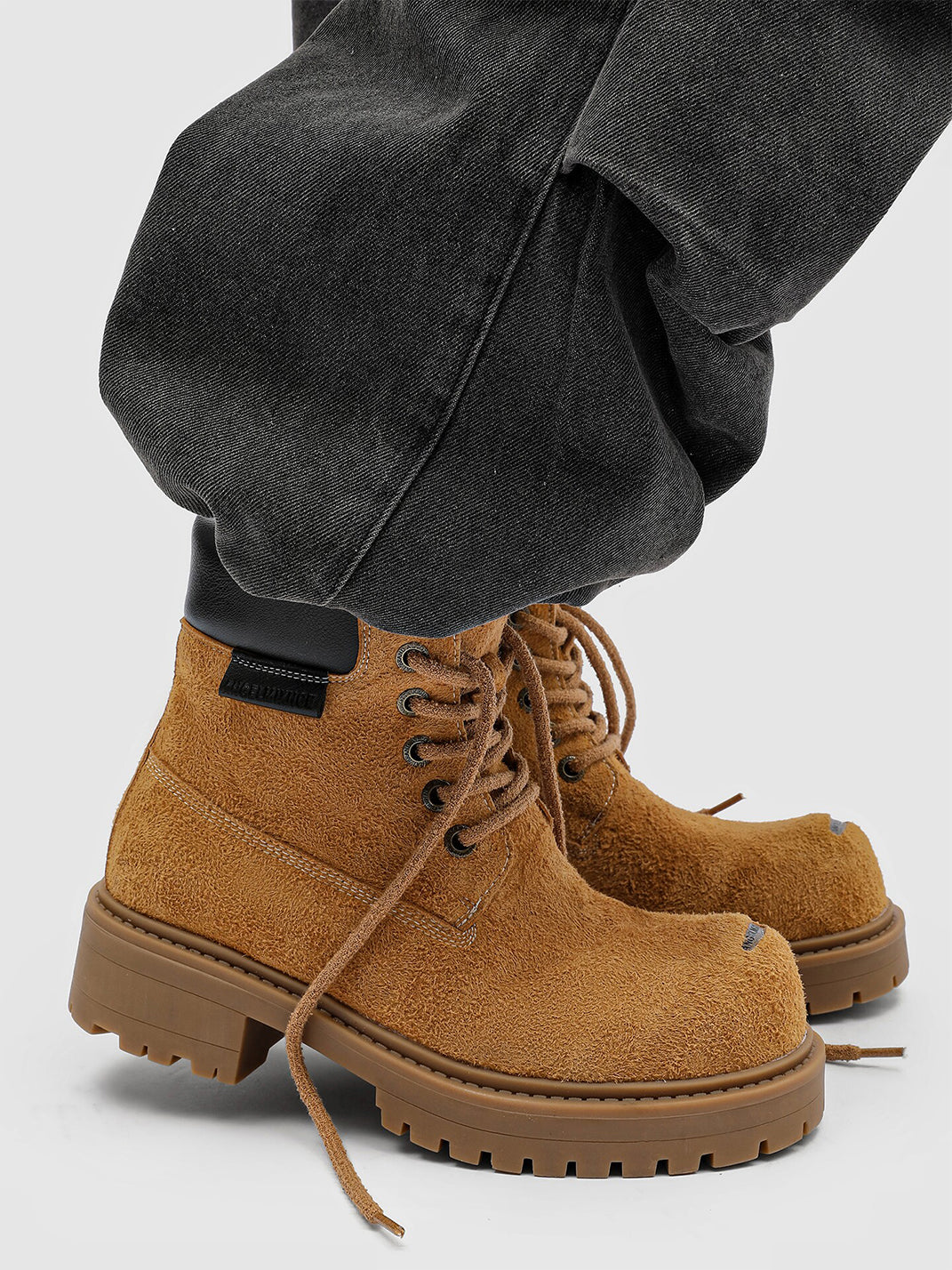 Round-Toe Utility Work Boots - Skipkicks