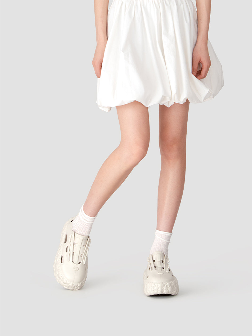 Beige Lightweight Star Platform Sandals - Skipkicks