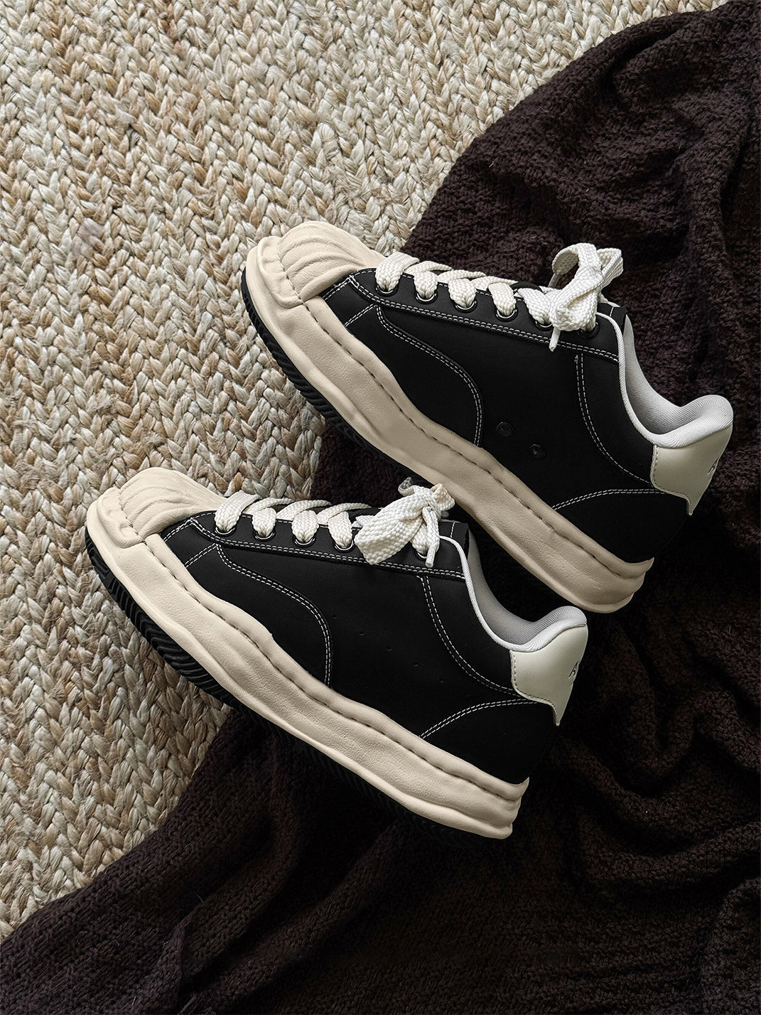 Sculpted Wave Platform Sneakers