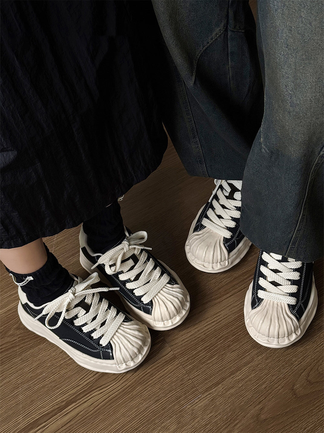 Sculpted Wave Platform Sneakers