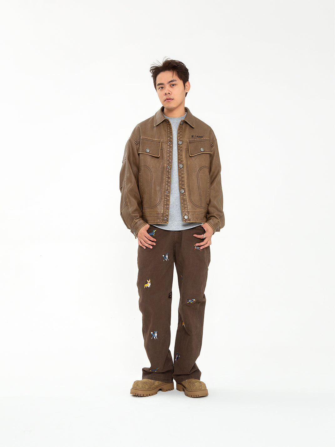 Denim Platform Combat Boots - Skipkicks