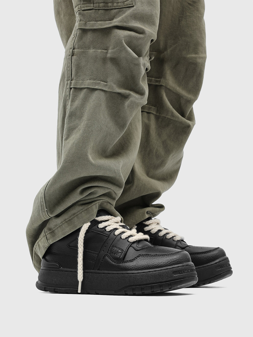 Rope Lace Chunky Platform Sneakers - Skipkicks