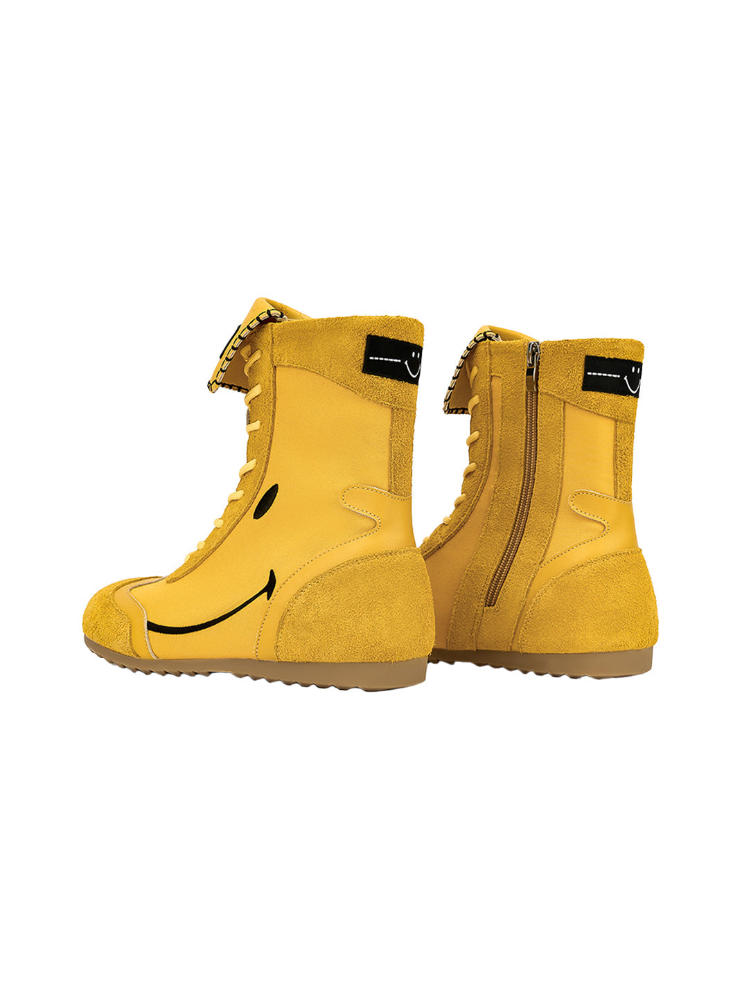Yellow Chunky Boxing Mid Boots - Skipkicks