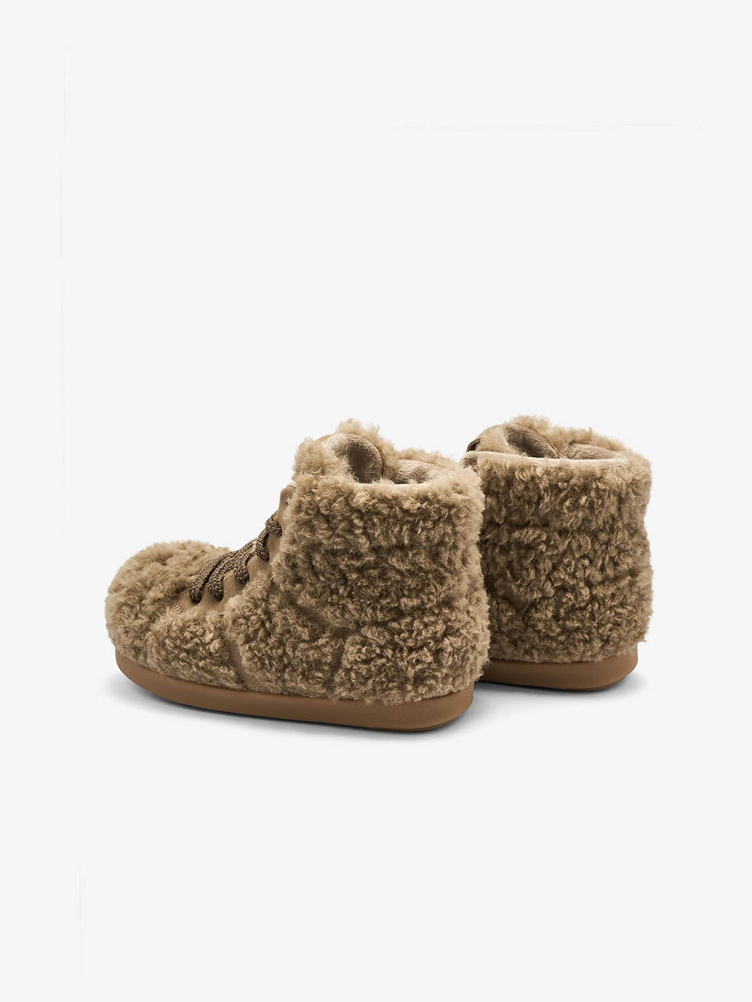 Brown Teddy High-Top Fleece-Lined Boots