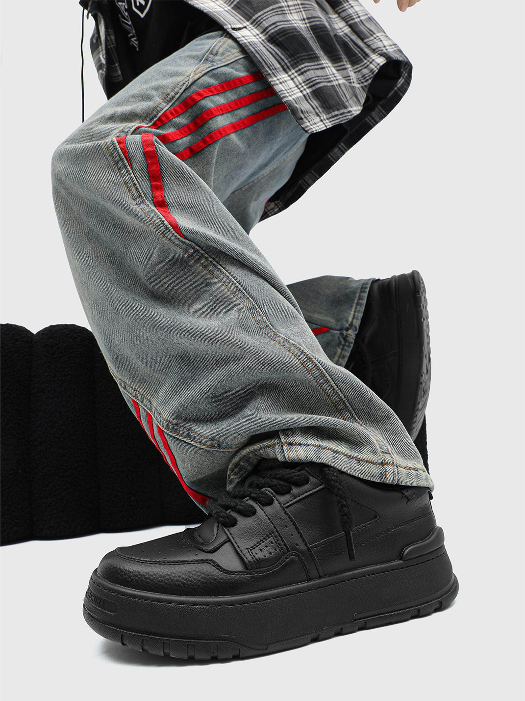 Rope Lace Chunky Platform Sneakers - Skipkicks