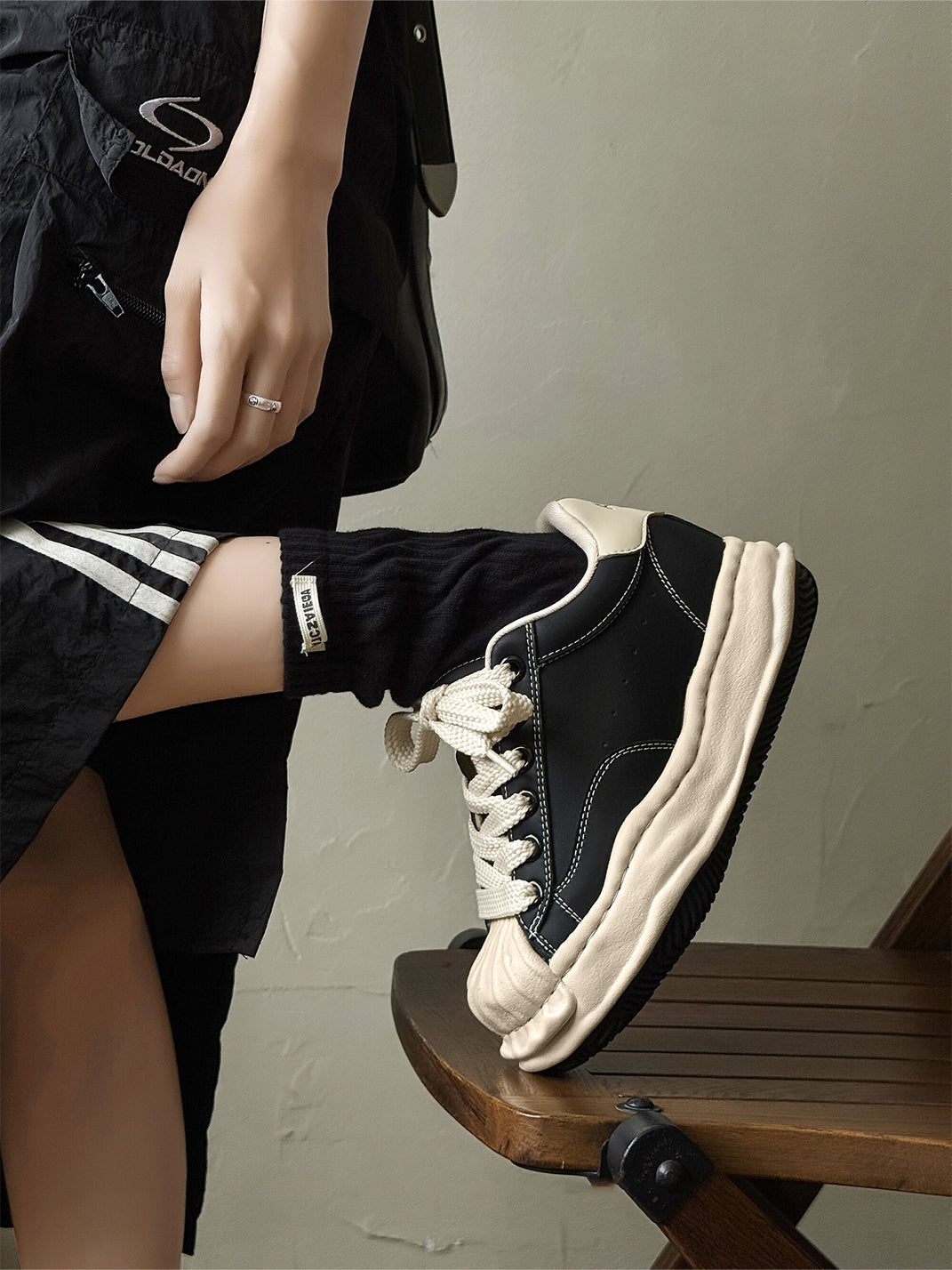 Sculpted Wave Platform Sneakers