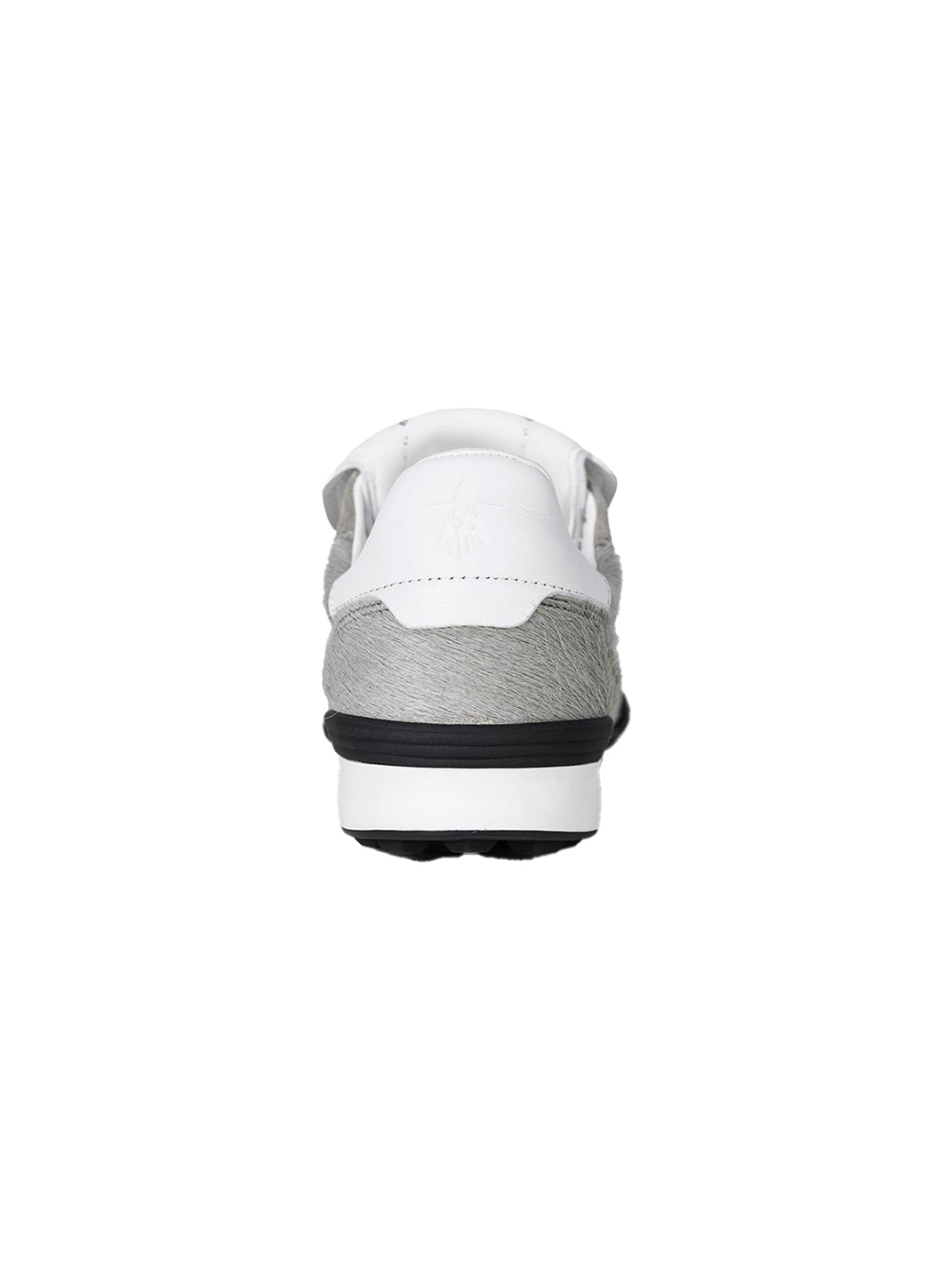 Grey Fur-Lined Platform Sneakers