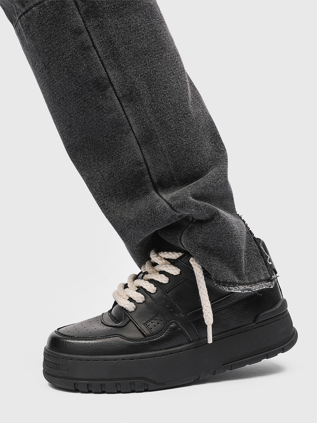 Rope Lace Chunky Platform Sneakers - Skipkicks