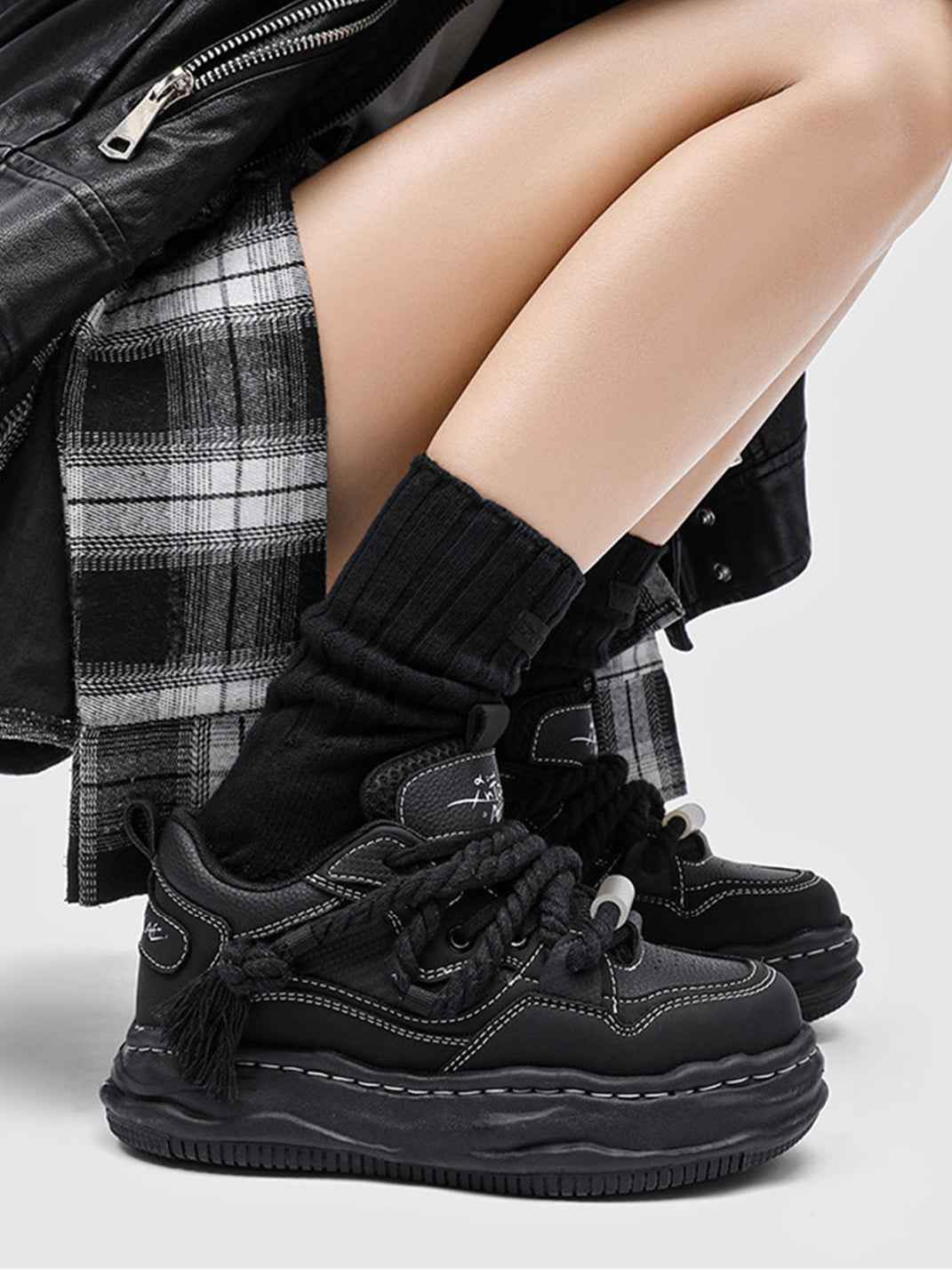 7CM Wavy Platform Sneakers