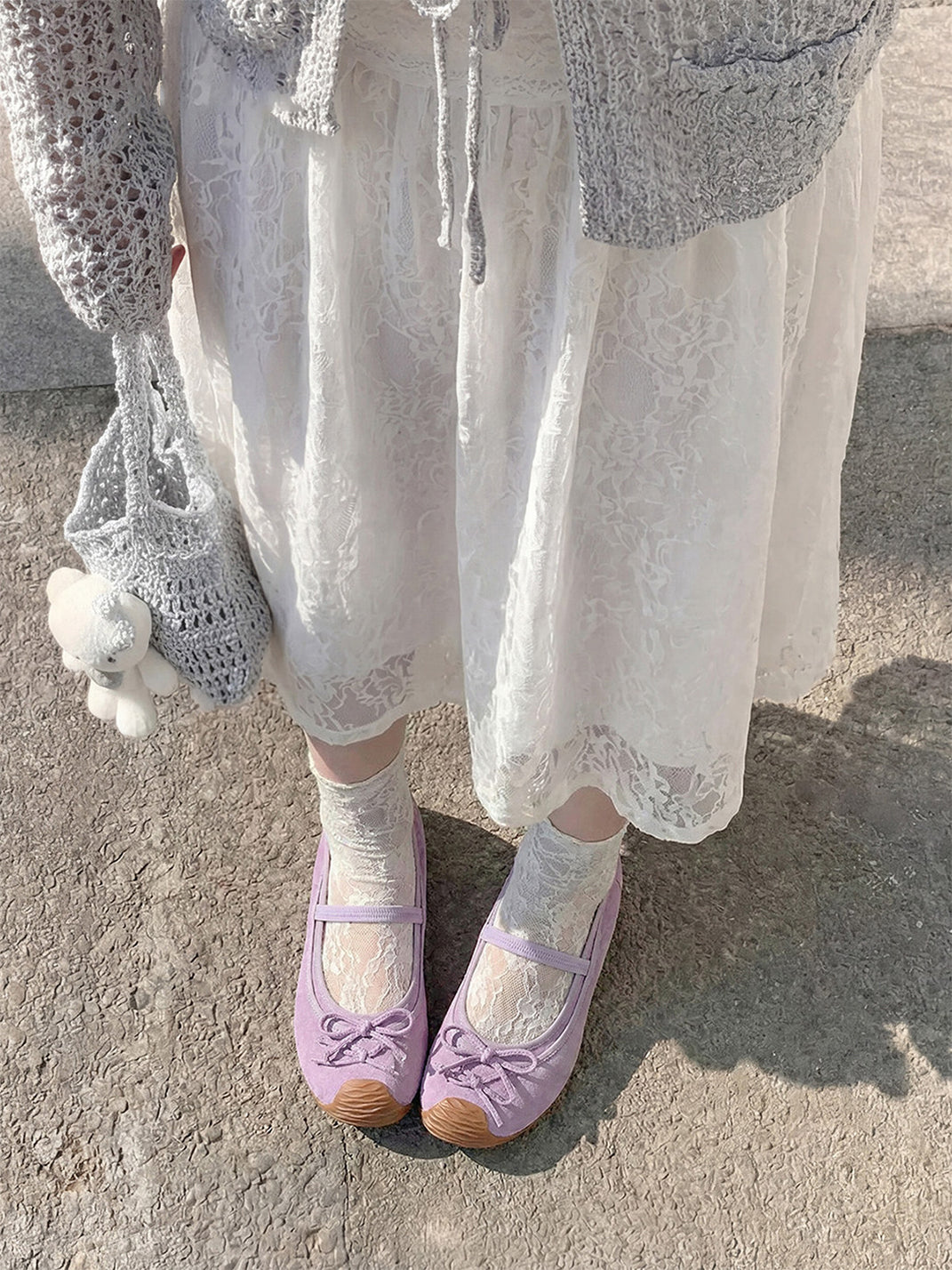 Bow Mary Jane Ballet Flats
