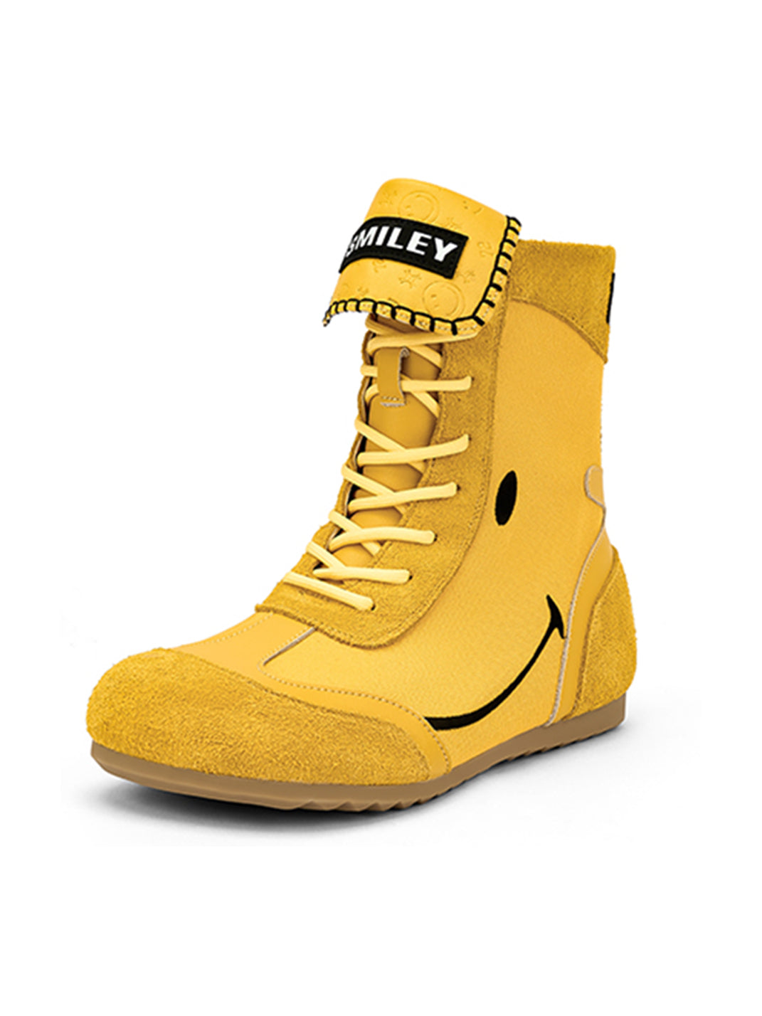 Yellow Chunky Boxing Mid Boots - Skipkicks
