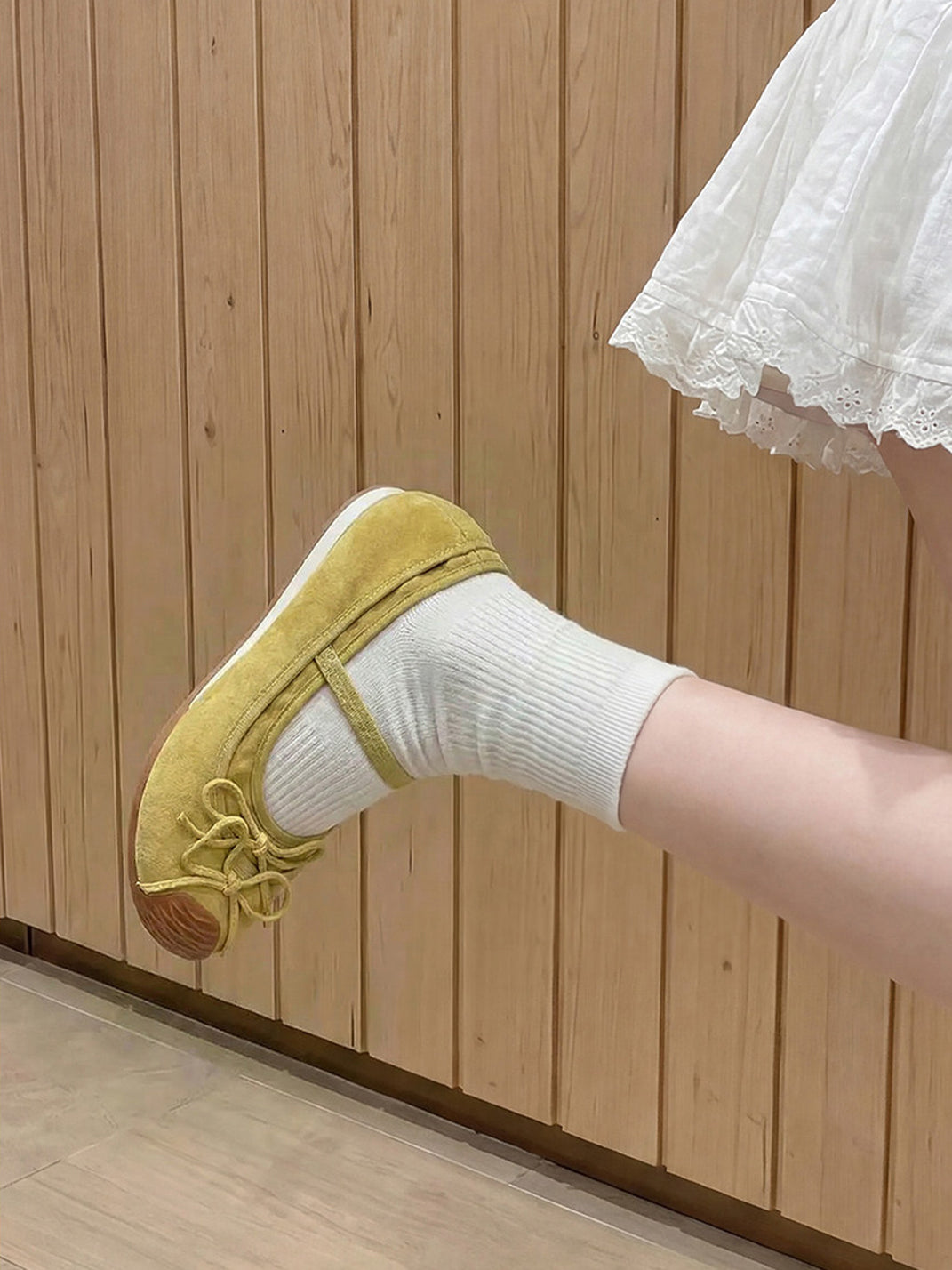 Bow Mary Jane Ballet Flats