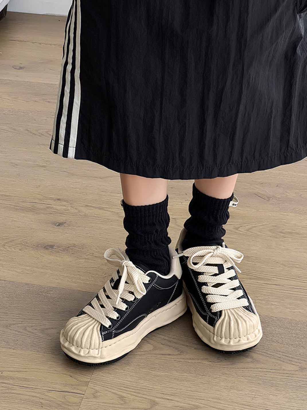 Sculpted Wave Platform Sneakers