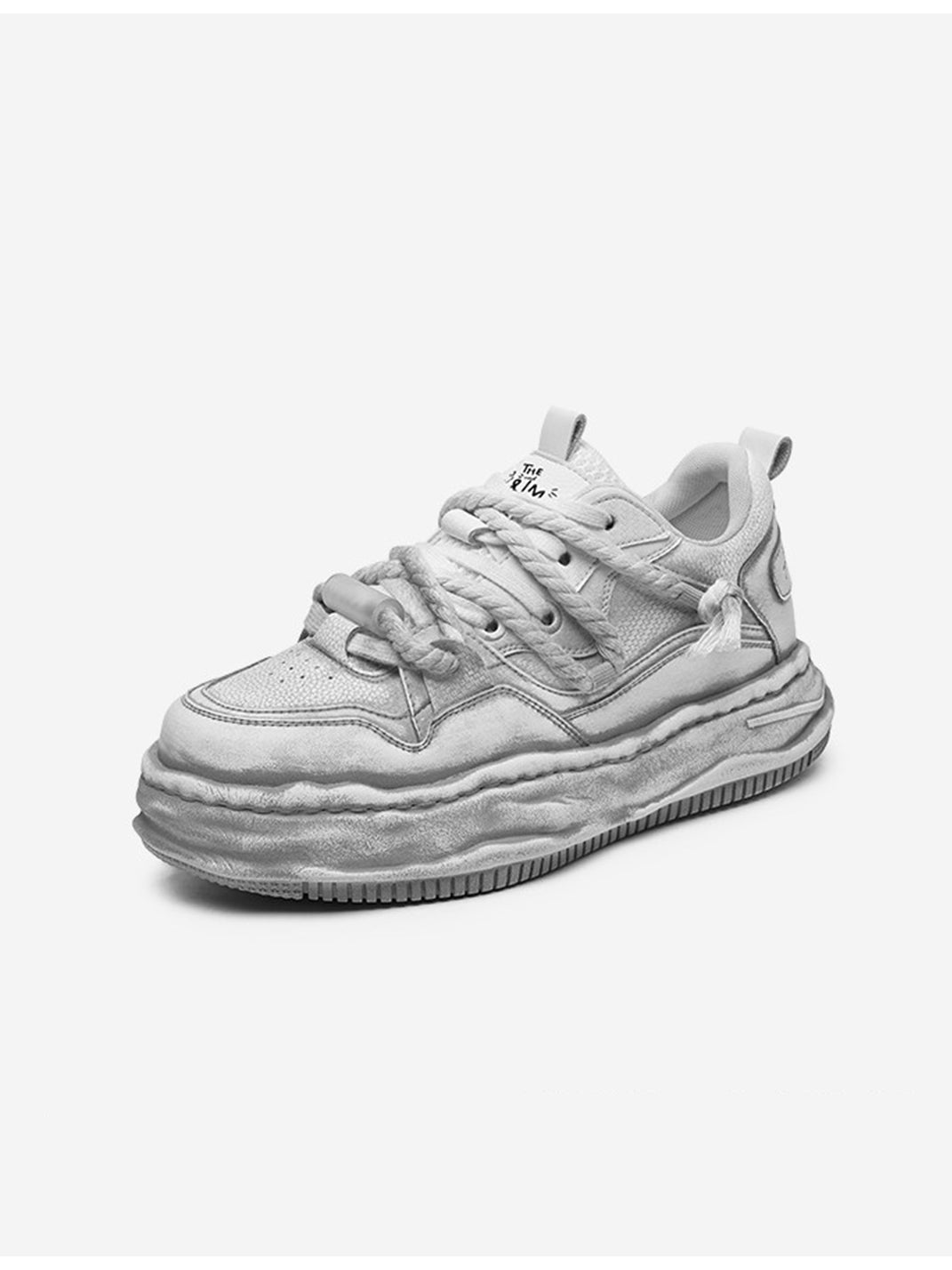 Washed Wavy Platform Sneakers - Skipkicks