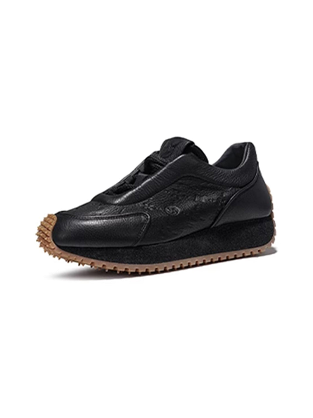 Black Retro Runner Chunky Sneakers - Skipkicks