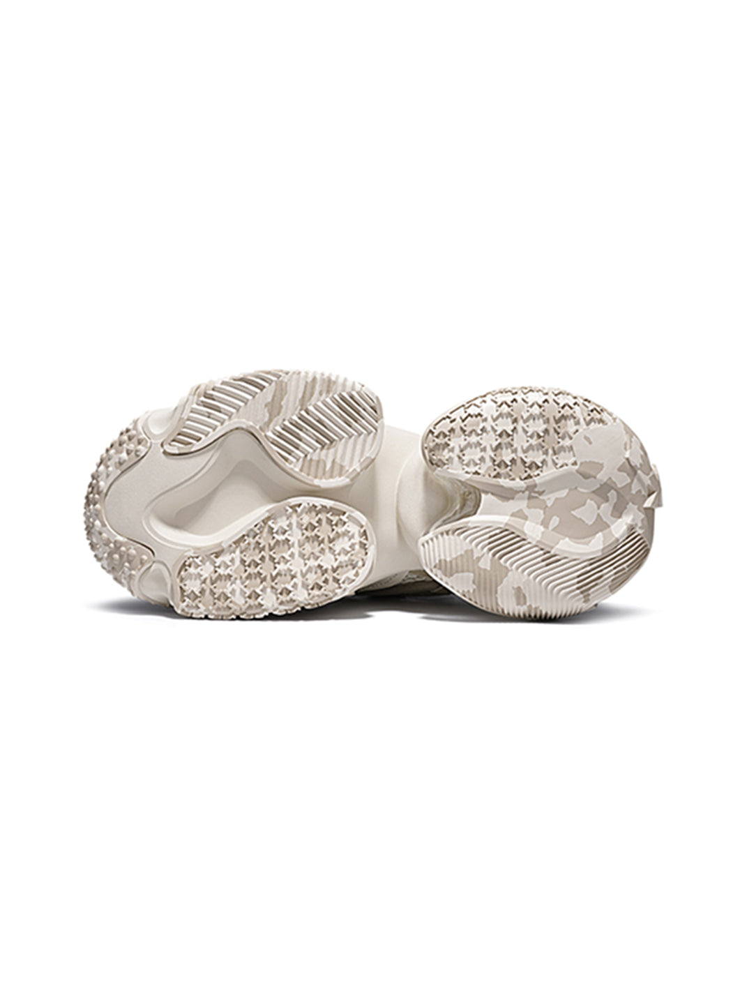 Beige Vortex Mesh Platform Sneakers - Skipkicks