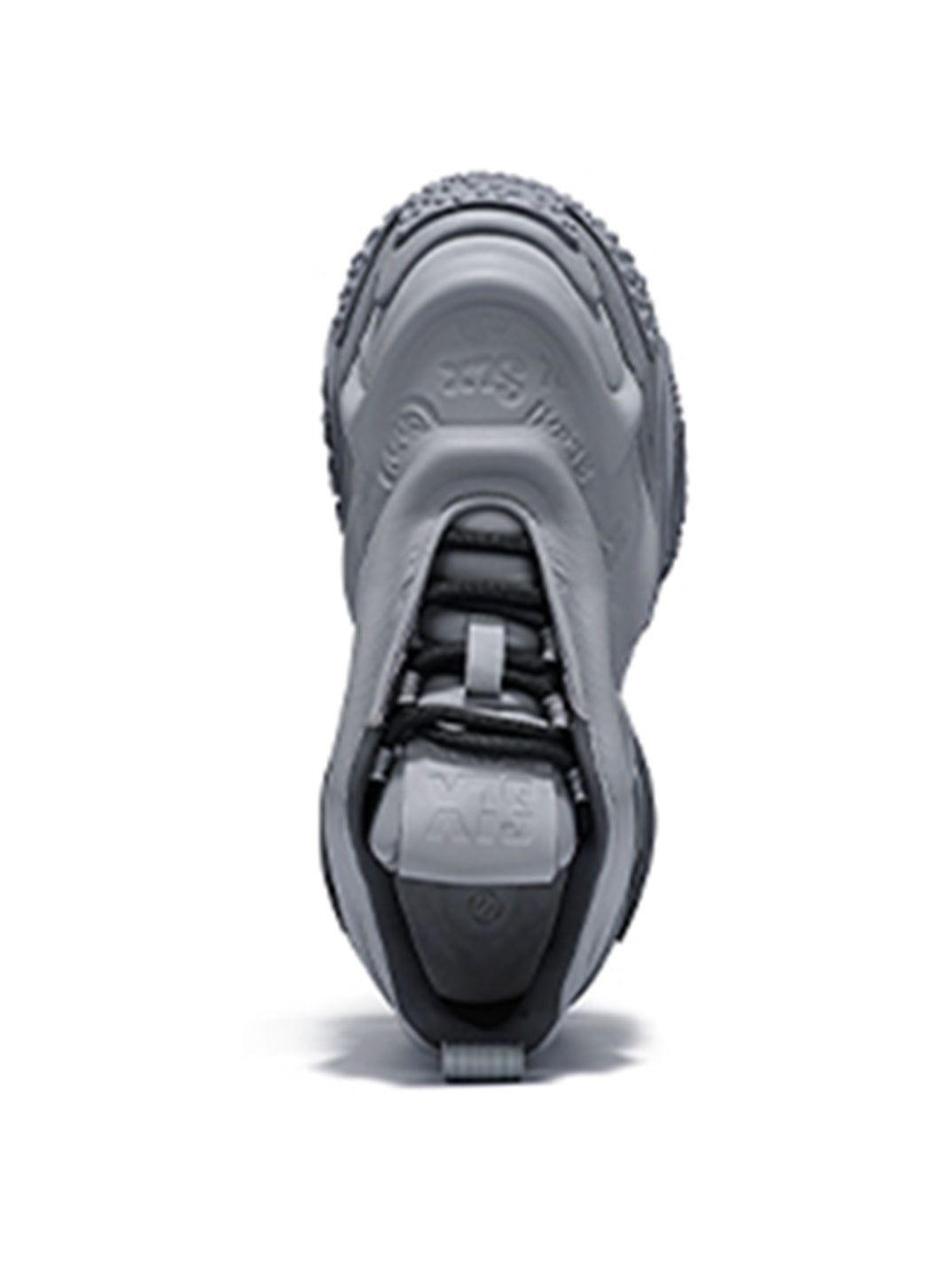 White Vortex Embossed Platform Sneakers - Skipkicks
