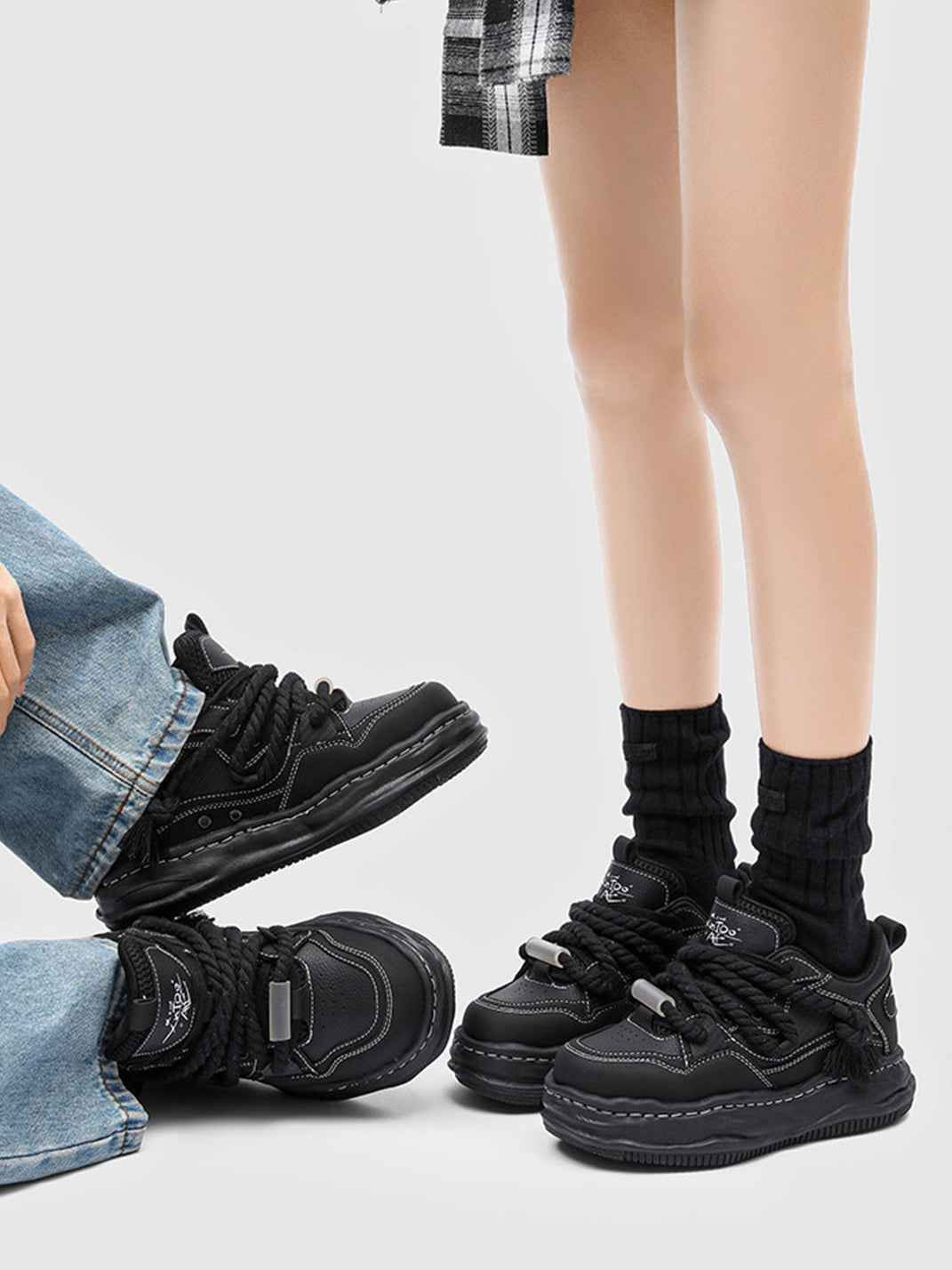 7CM Wavy Platform Sneakers
