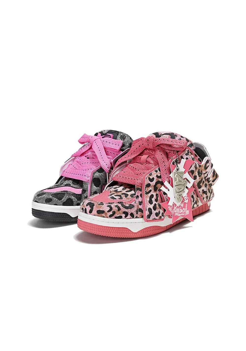 Leopard Low-Top Skate Sneakers