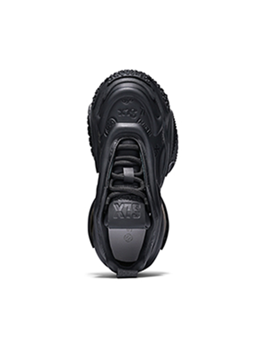 White Vortex Embossed Platform Sneakers - Skipkicks